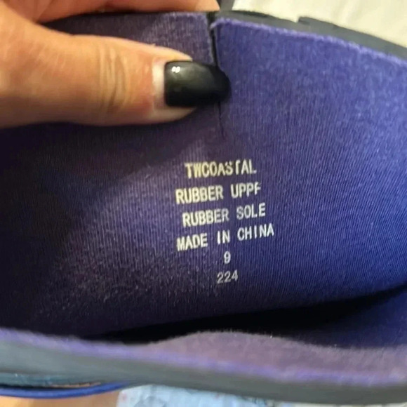 Tommy Hilfiger Women’s 9 Black TWcoastal Tall Rubber Boots Rainboots Rain Winter - Picture 6 of 8